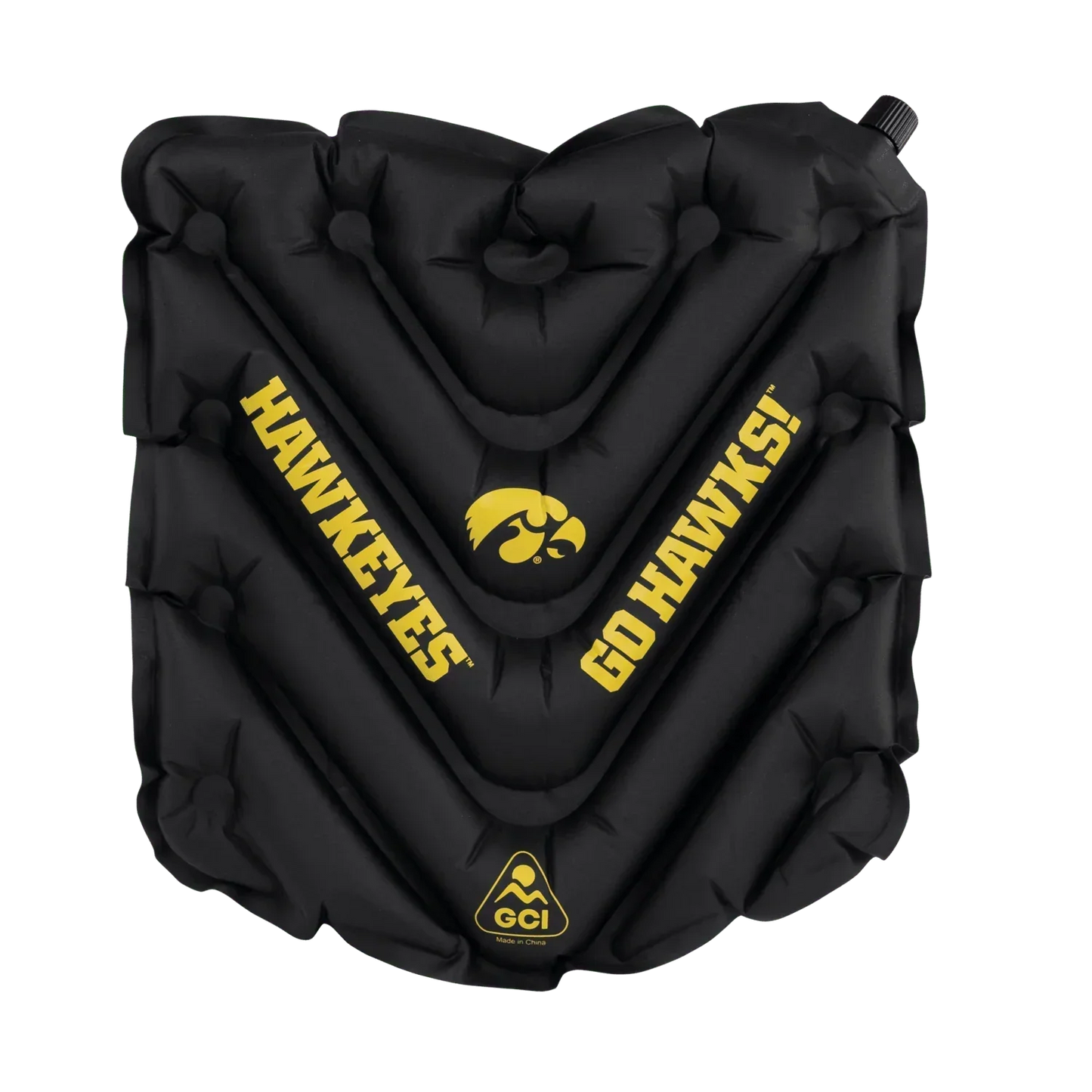 College V Seat™ Inflatable Stadium Cushion - Iowa Hawkeyes - Outdoor Ease