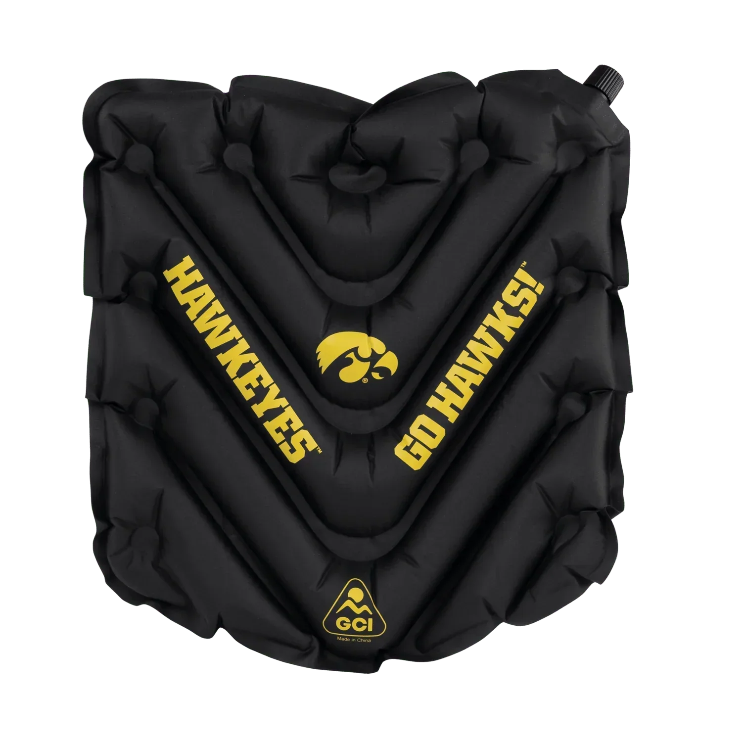 College V Seat™ Inflatable Stadium Cushion - Iowa Hawkeyes - Outdoor Ease