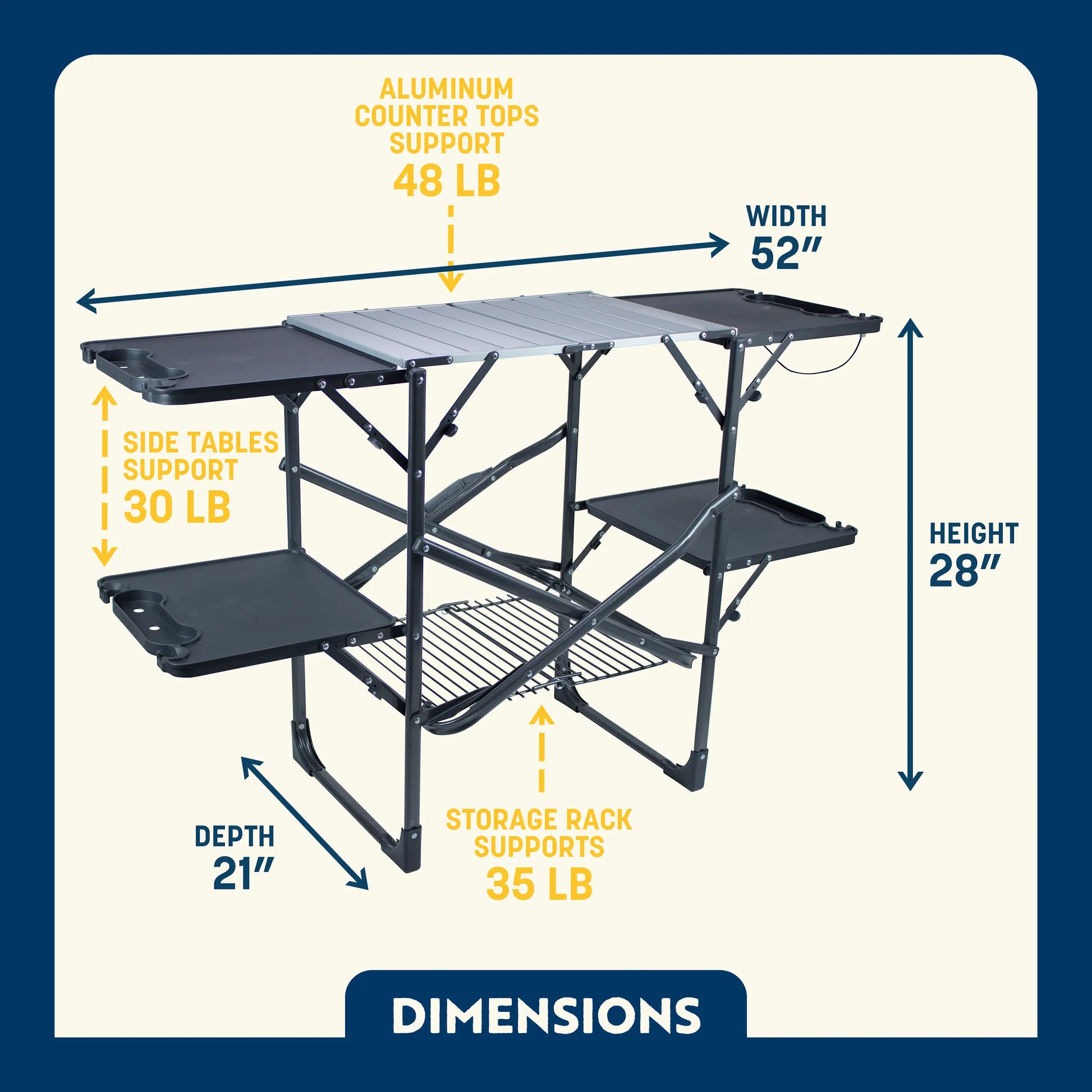 Slim-Fold Cook Station™ - Quick Setup