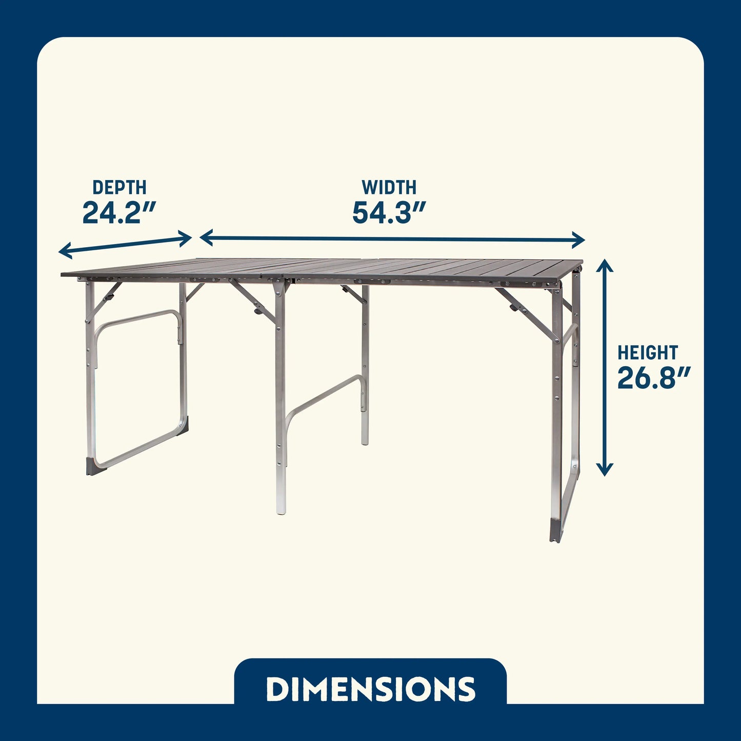 Slim-Fold Table - Camp Setup