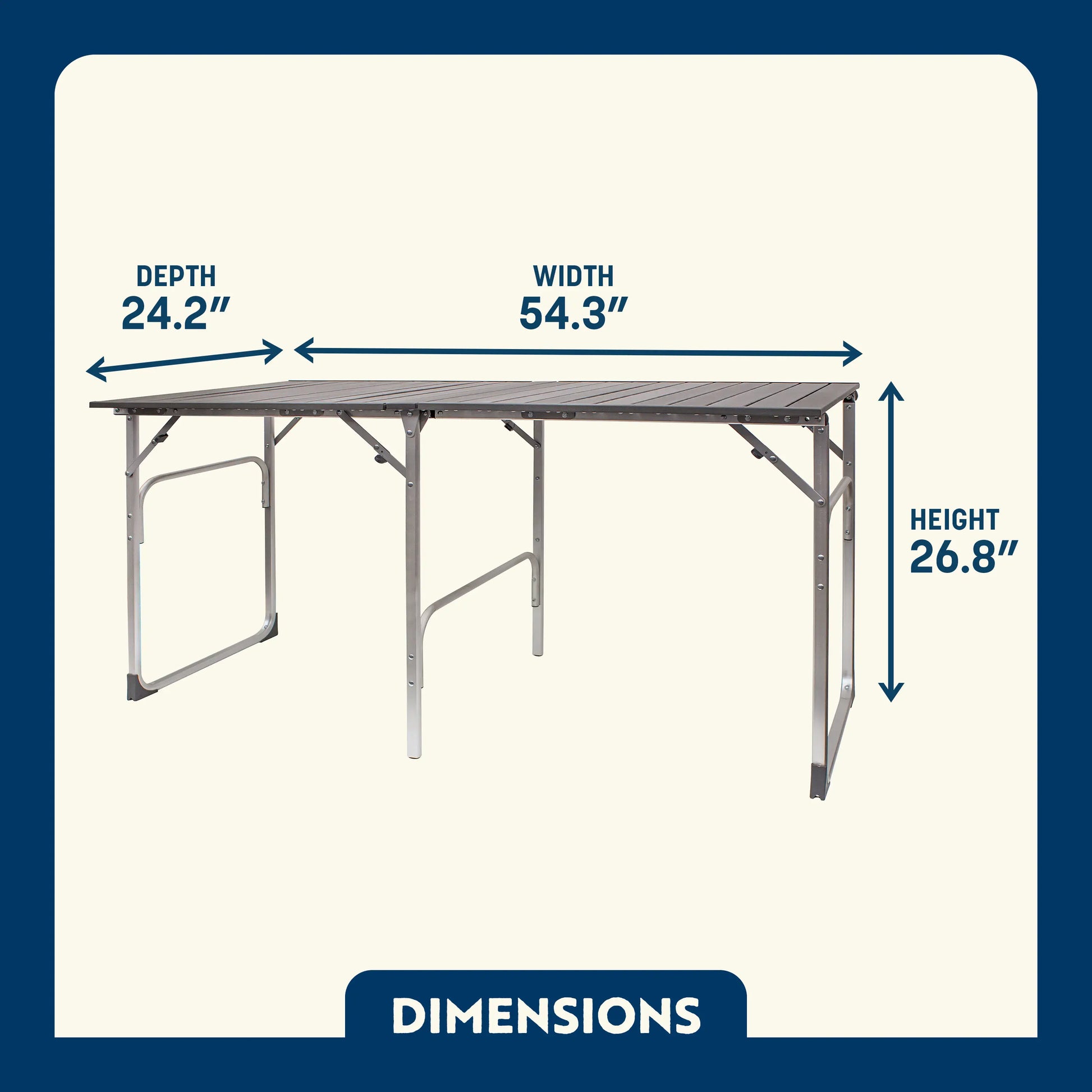 Slim-Fold Table - Camp Setup