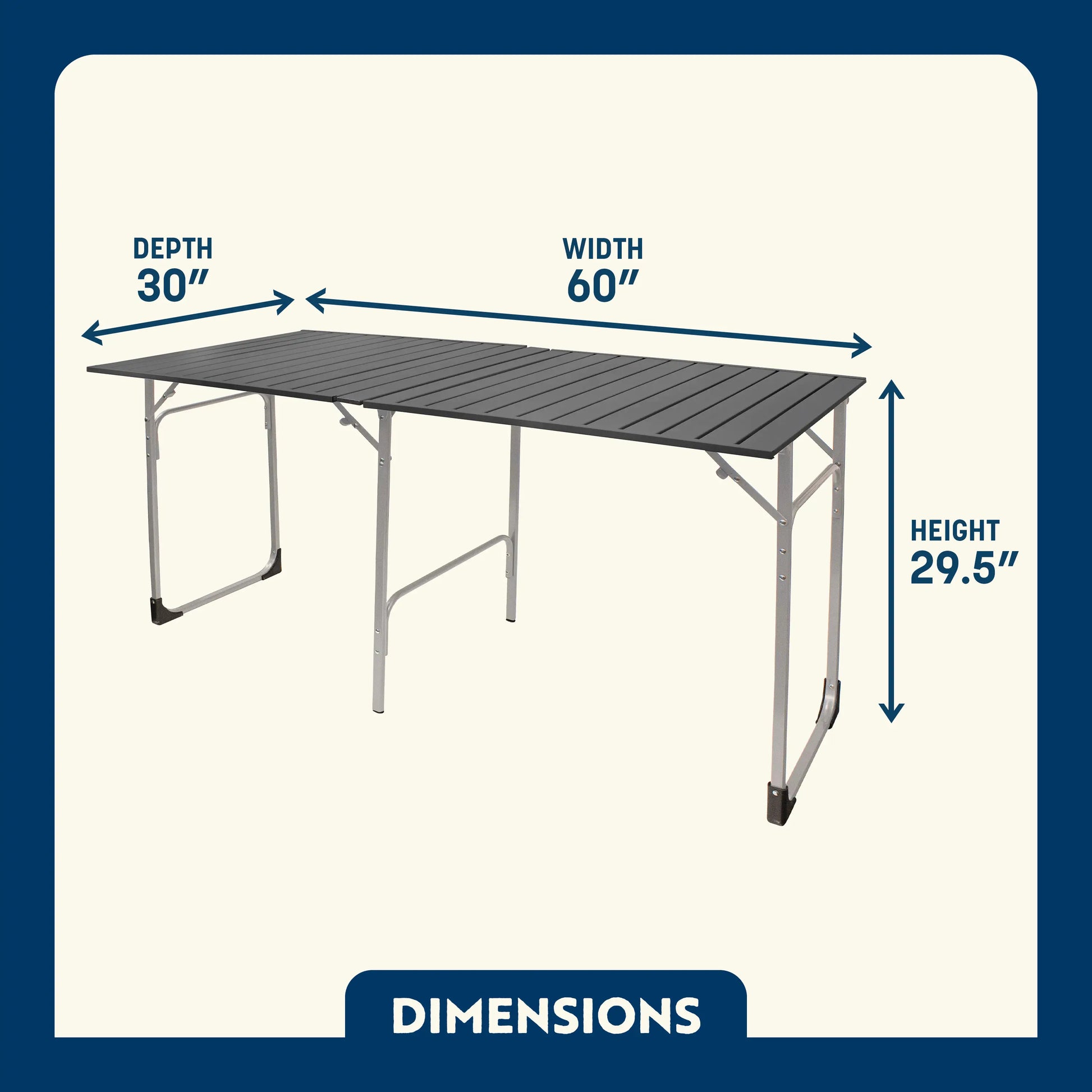 Slim-Fold Table XL™ - Travel Ready