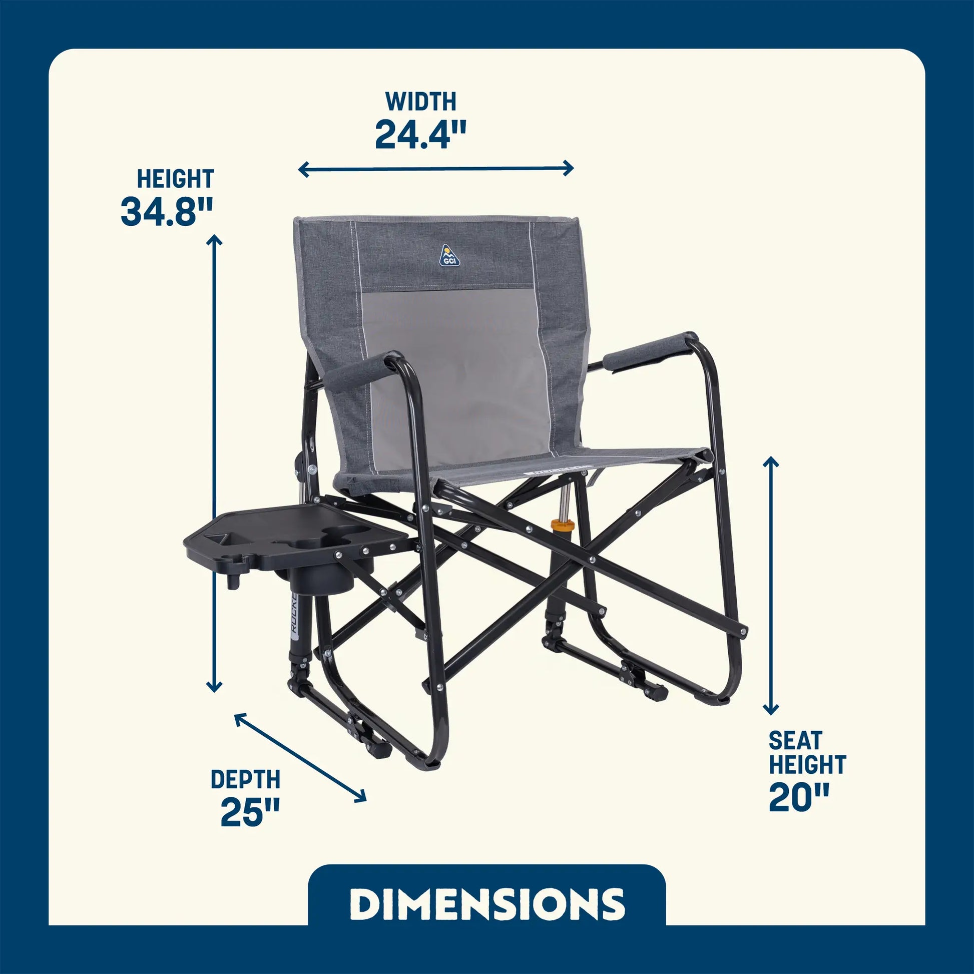 Freestyle Rocker™ with Side Table - Tailgate Ready