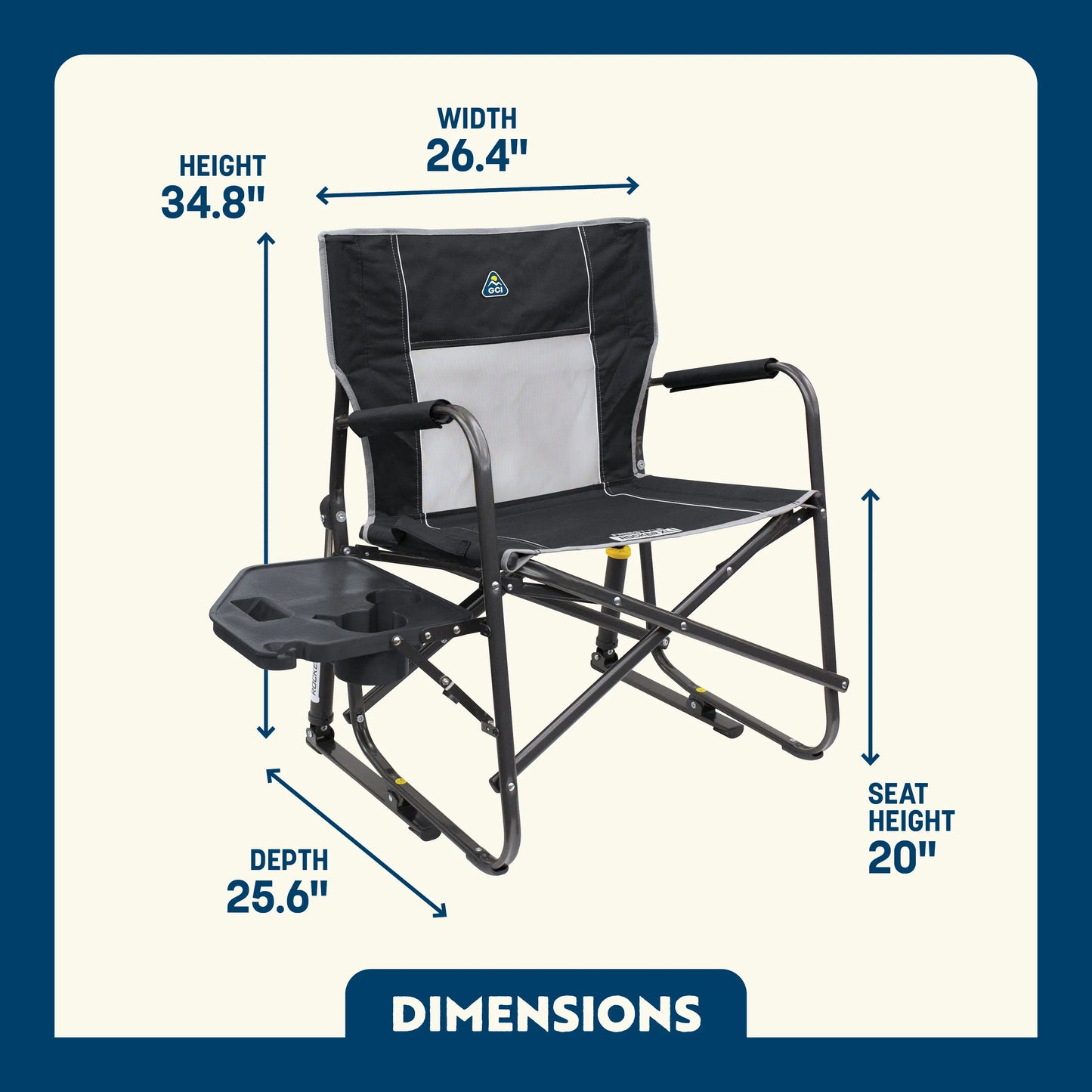 Freestyle Rocker XL™ with Side Table - Weekend Rock