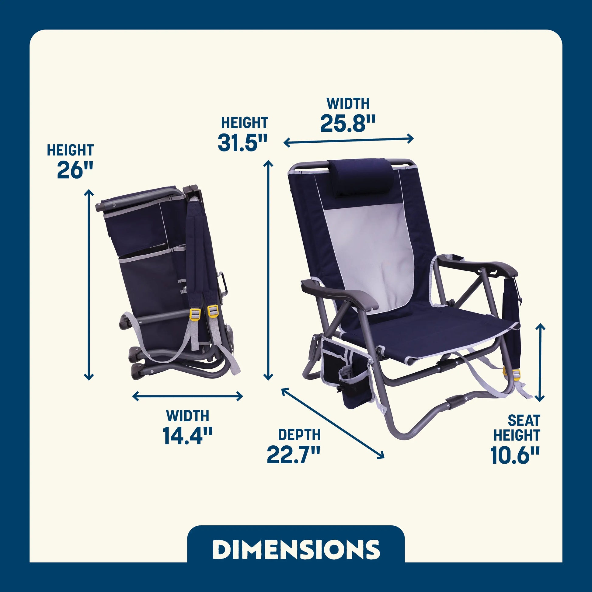 Bi-Fold Slim Event Chair™ - Tailgate Pick