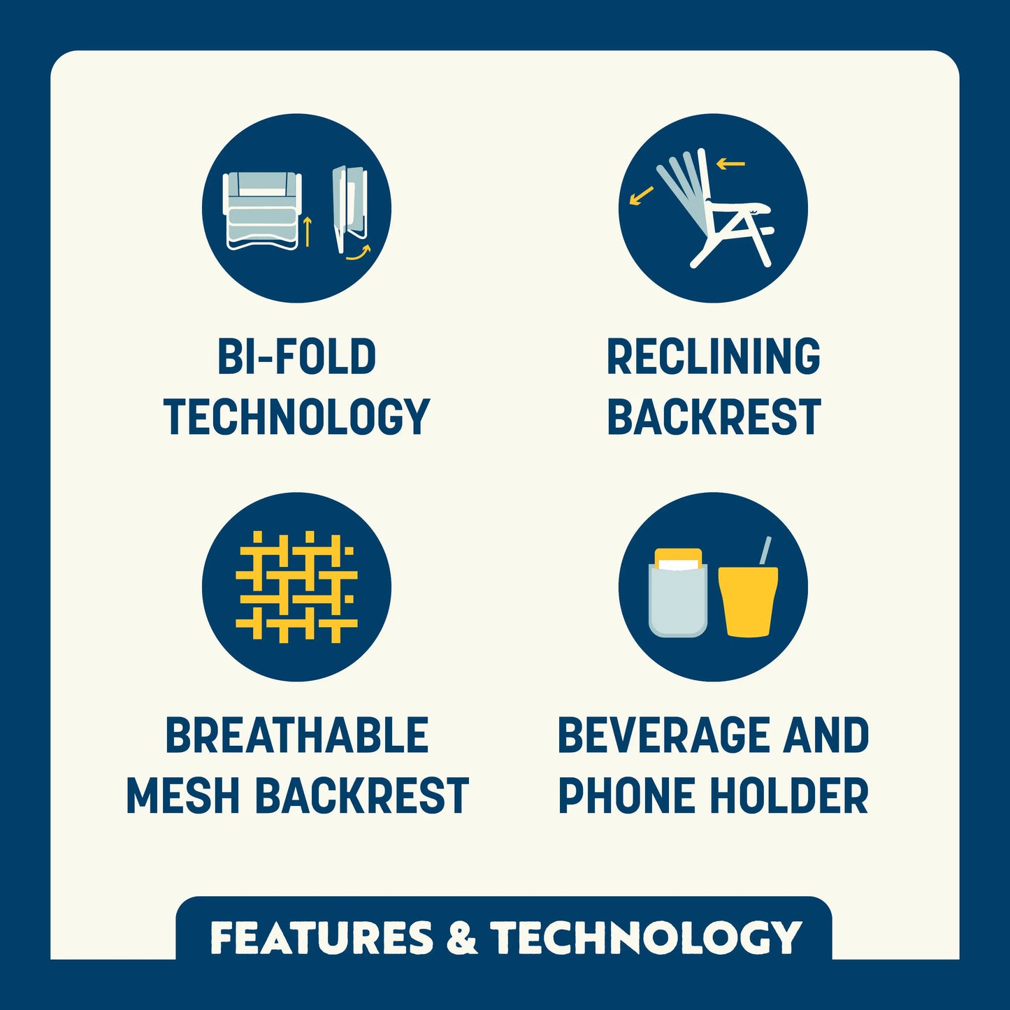 Bi-Fold Beach Chair™ - Weekend Ready