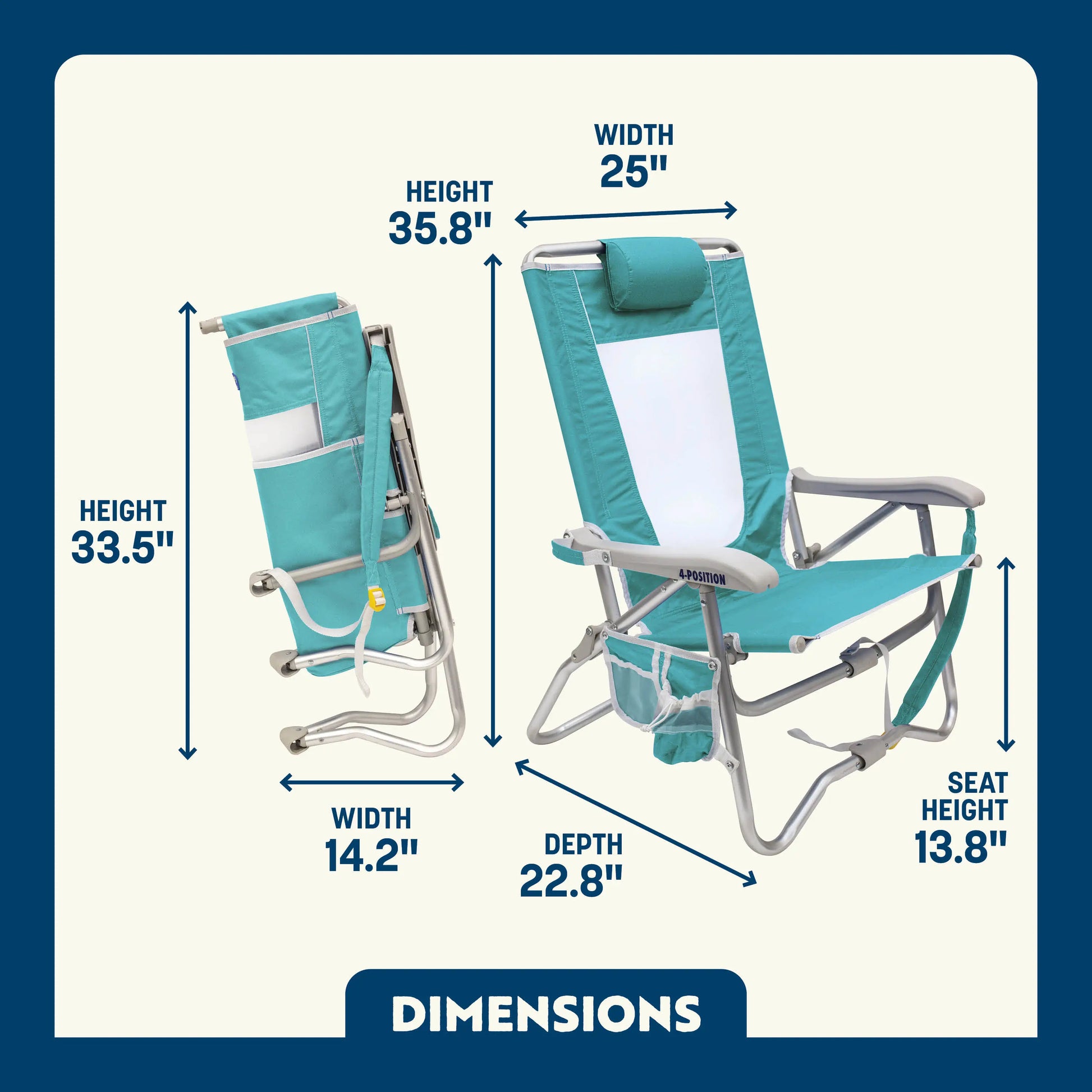 Bi-Fold Beach Chair™ - Weekend Ready