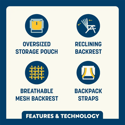 Backpack Beach Chair™ - Easy Setup