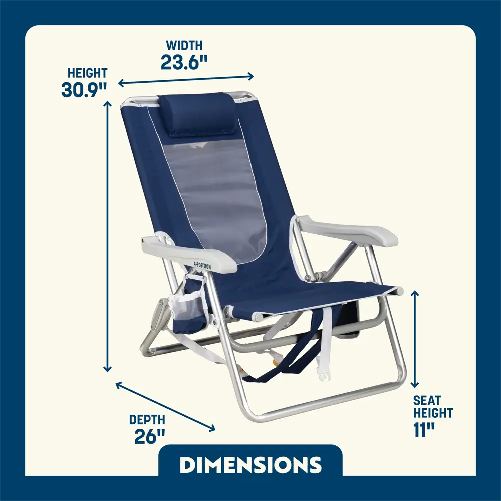 Backpack Beach Chair™ - Easy Setup