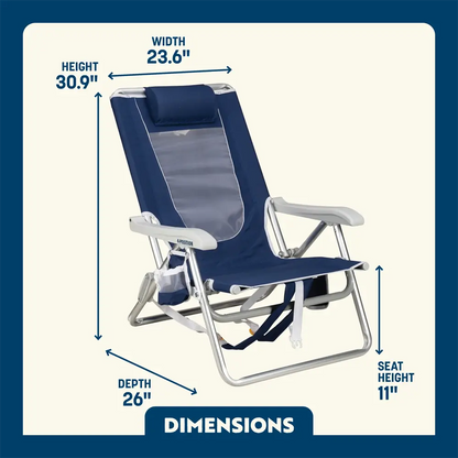 Backpack Beach Chair™ - Easy Setup