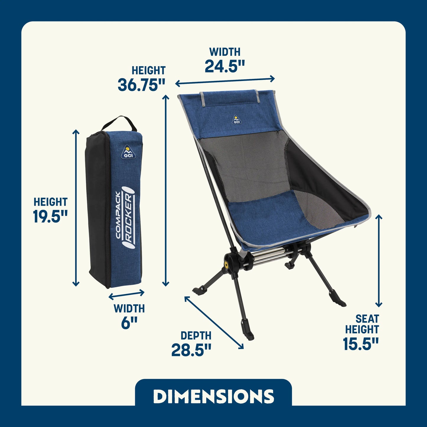 ComPack Rocker™ - Weekend Camp