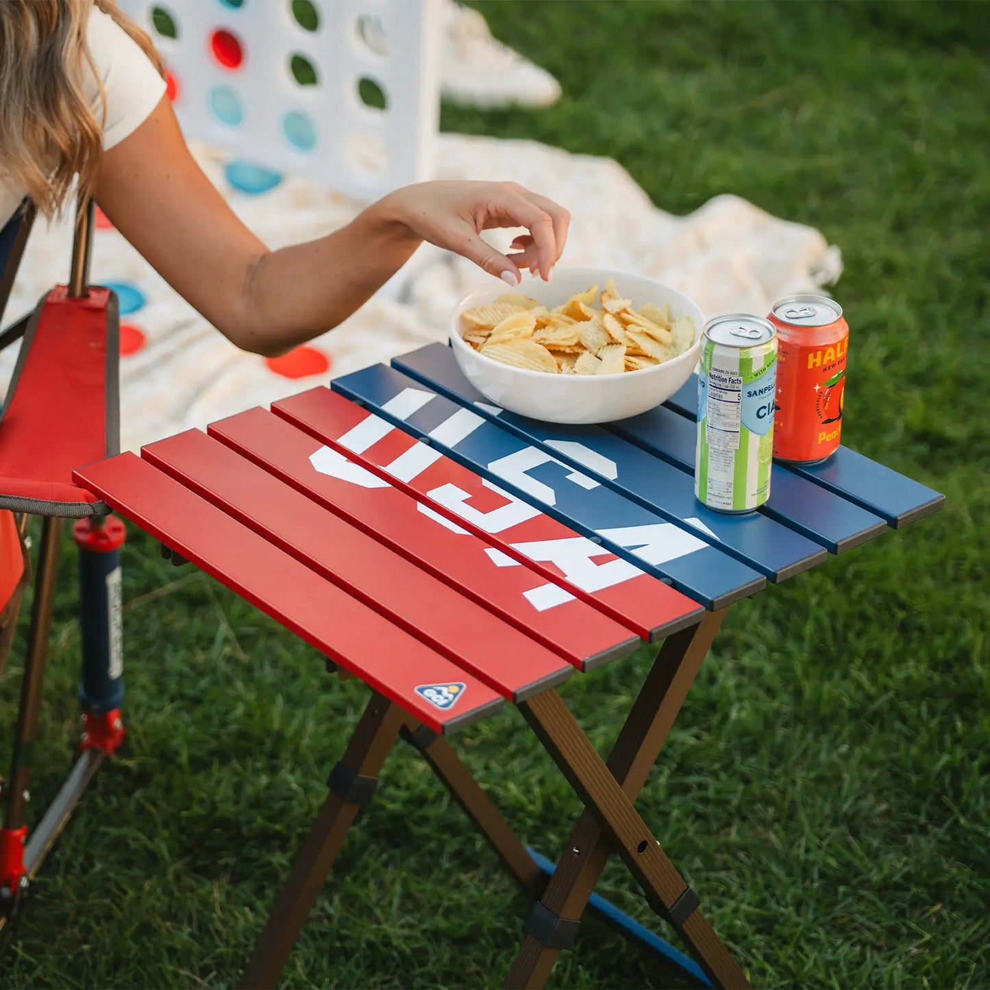 Compact Camp Table 20™ - USA Anniversary Deluxe - Camp Choice