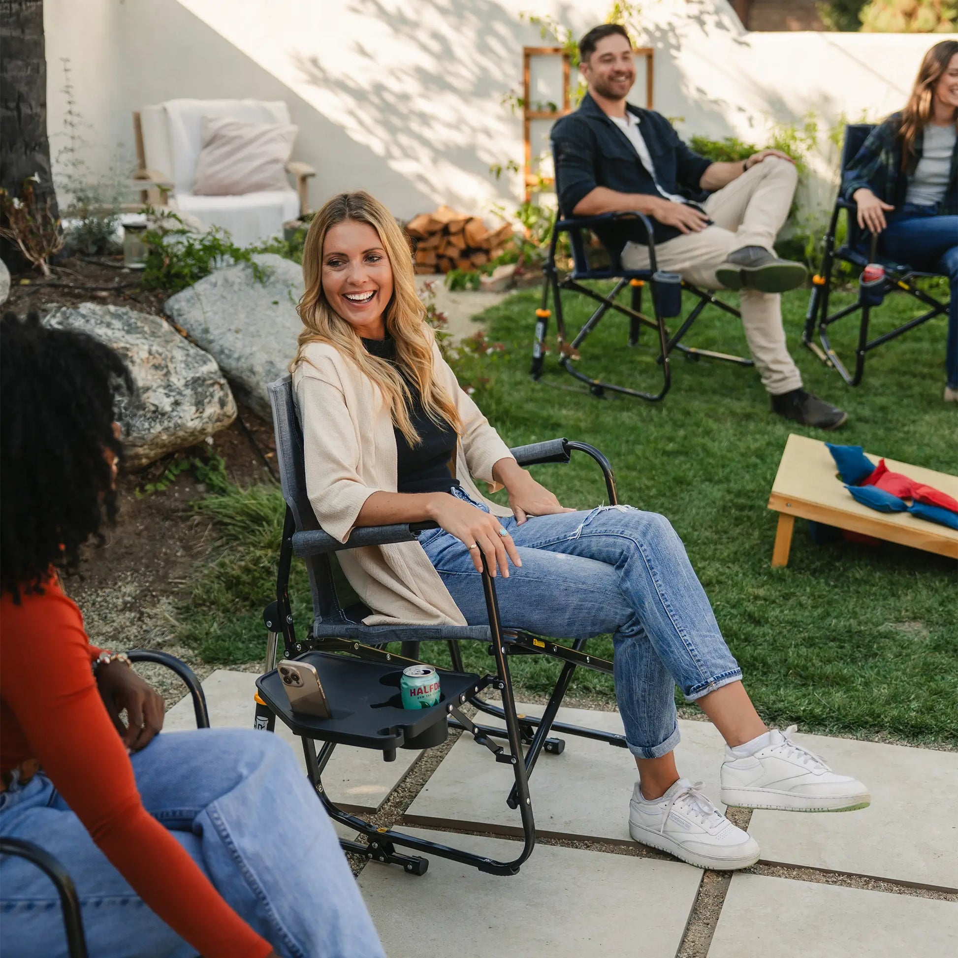 Freestyle Rocker™ with Side Table - Tailgate Ready
