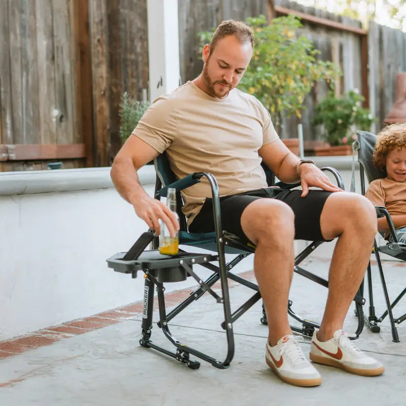 Freestyle Rocker™ with Side Table - Tailgate Ready