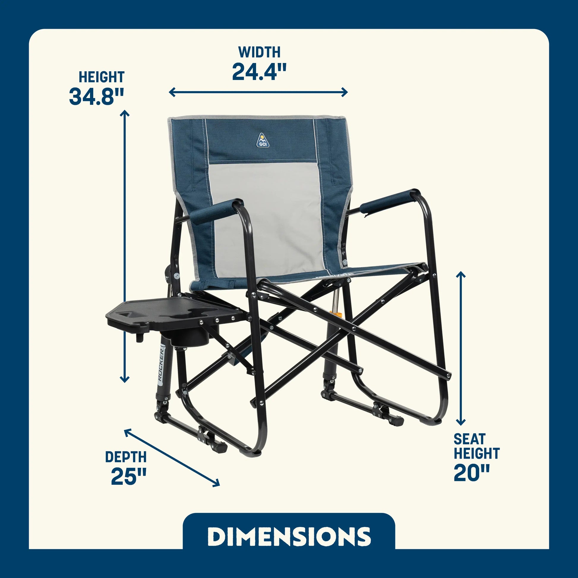 Freestyle Rocker™ with Side Table - Tailgate Ready