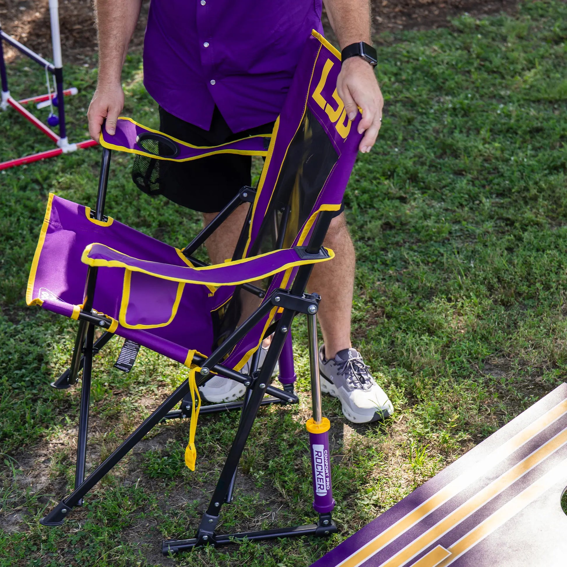 College Comfort Pro Rocker™ - LSU Tigers - Field Ready