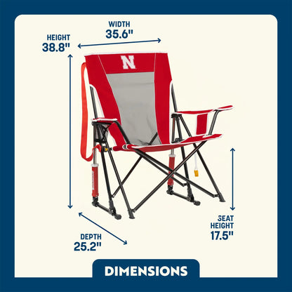 College Comfort Pro Rocker™ - Nebraska Cornhuskers - Fan Choice