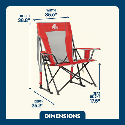 College Comfort Pro Rocker™ - Ohio State Buckeyes - Tailgate Ready