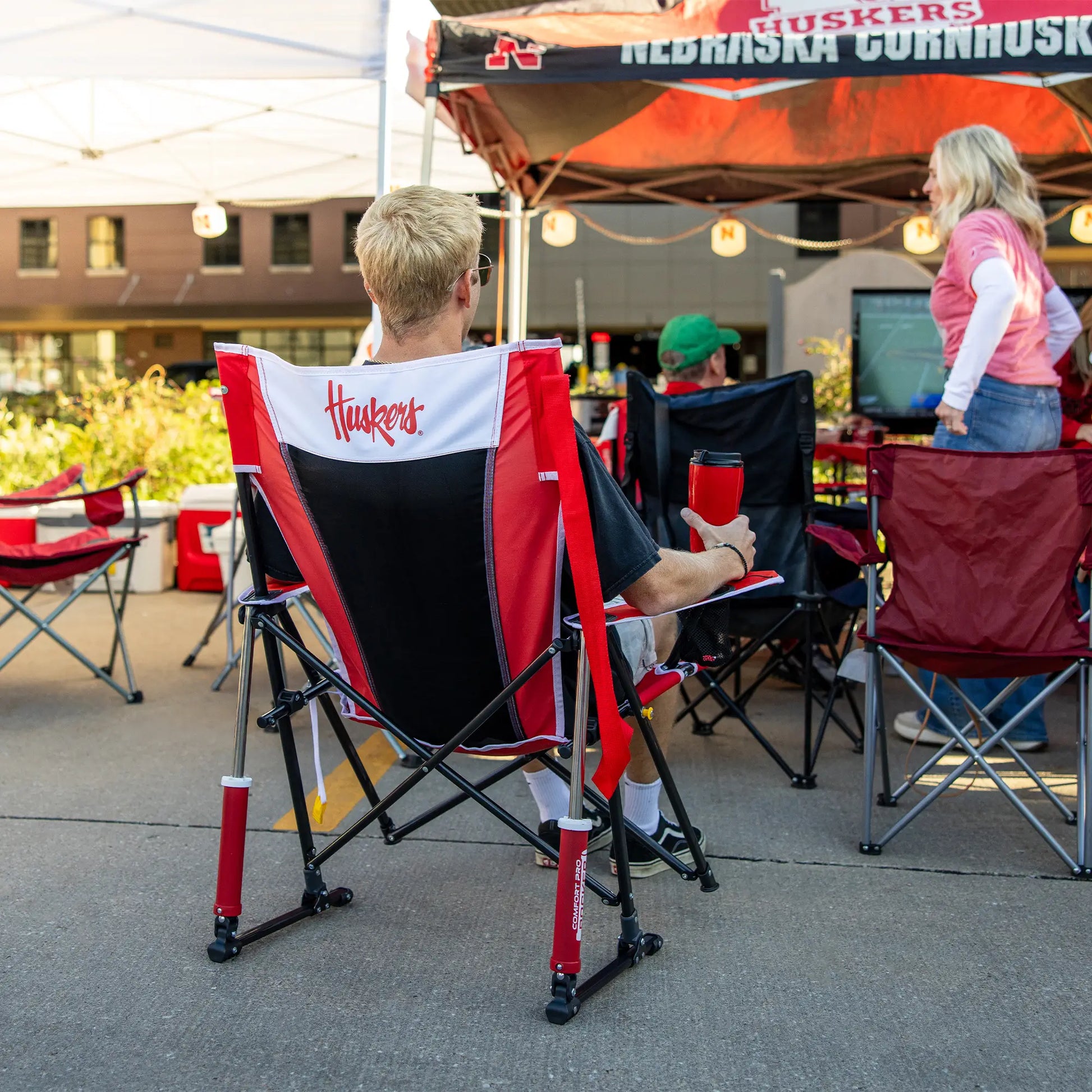 College Comfort Pro Rocker™ - Nebraska Cornhuskers - Fan Choice