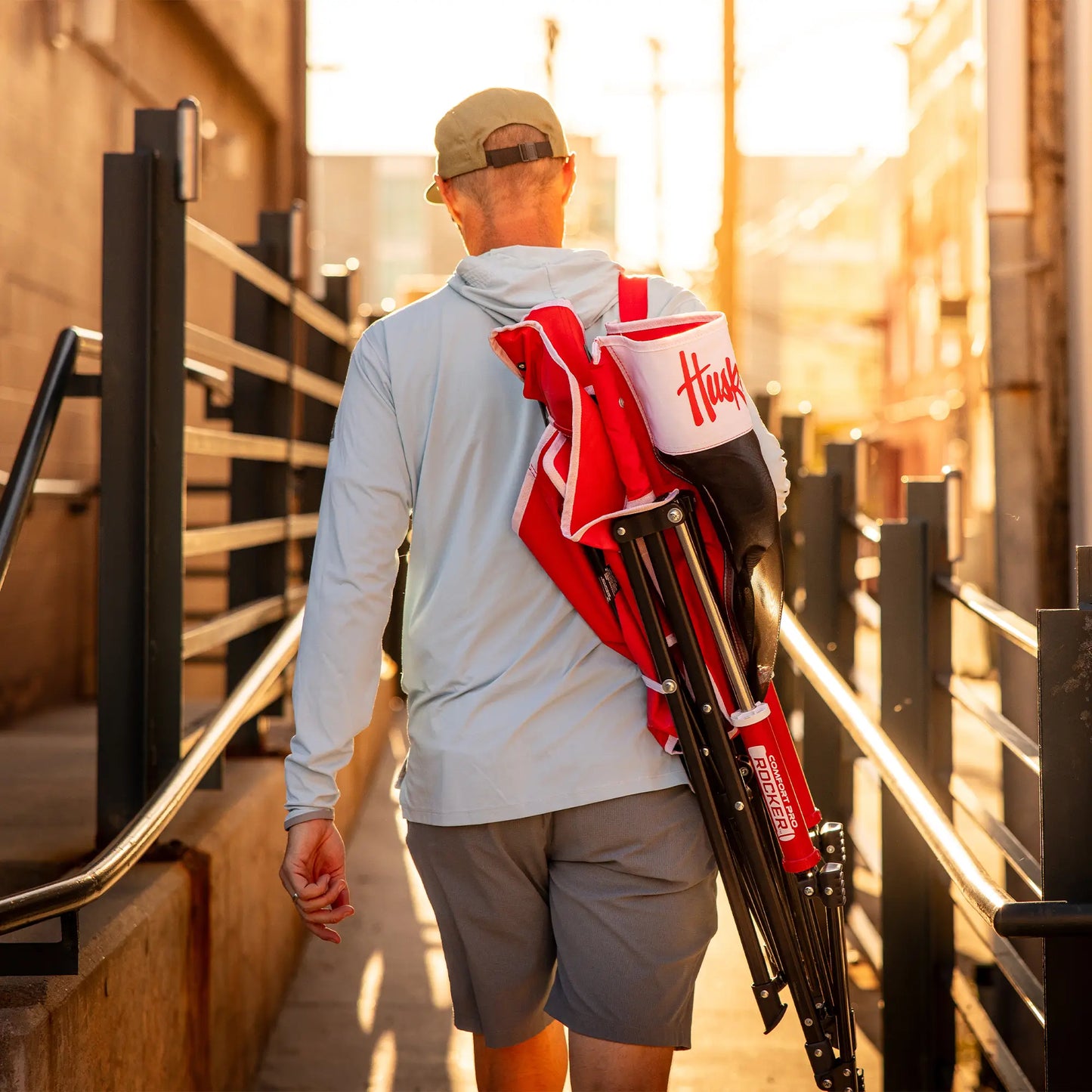 College Comfort Pro Rocker™ - Nebraska Cornhuskers - Fan Choice