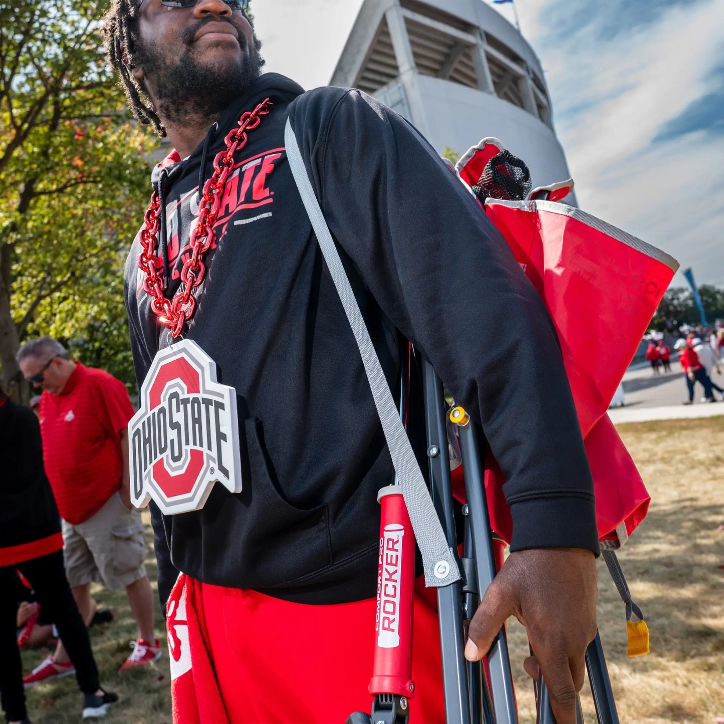 College Comfort Pro Rocker™ - Ohio State Buckeyes - Tailgate Ready