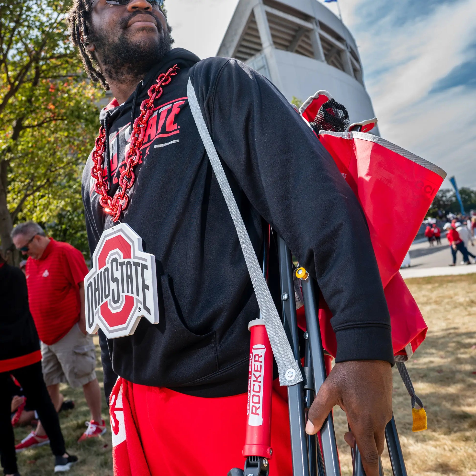 College Comfort Pro Rocker™ - Ohio State Buckeyes - Tailgate Ready