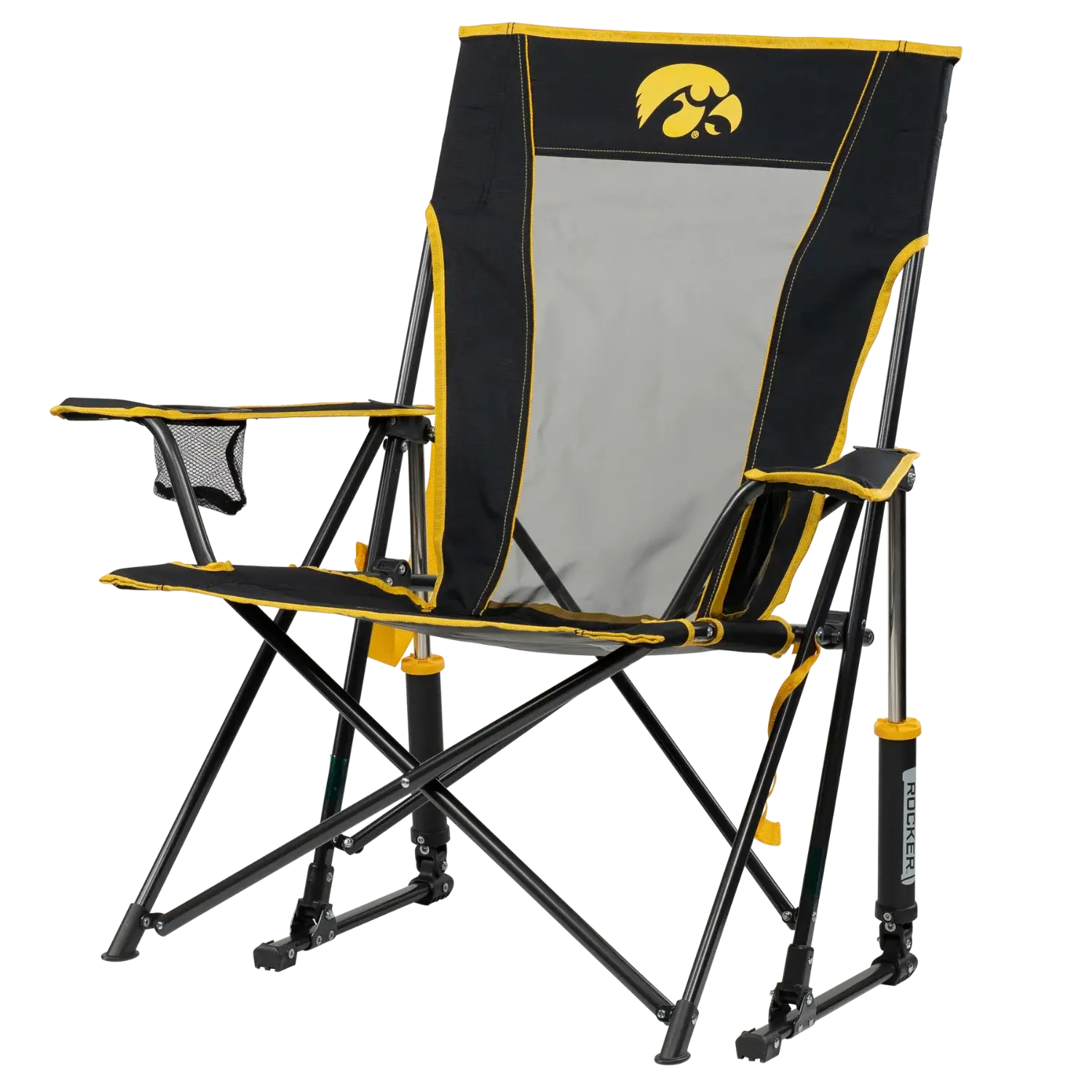 College Comfort Pro Rocker™ - Iowa Hawkeyes - Weekend Tailgate